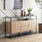 ⁦بوفيه مع إطار معدني تصميم أنيق⁩ - الصورة ⁦2⁩