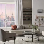 ⁦طاولة قهوة زجاج وهيكل معدني⁩ - الصورة ⁦4⁩