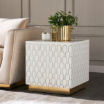 طاولة جانبية بسطح خشبي - دوريان