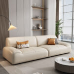 ⁦كنب مودرن جلد بتصميم انيق⁩ - الصورة ⁦2⁩