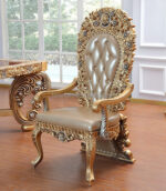 كرسي ملكي من الجلد الإيطالي بتصميم راقي