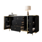 ⁦بوفية مصمم بدقة من الخشب الهندسي⁩ - الصورة ⁦4⁩