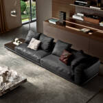 كنب مودرن جلد بتصميم ايطالي