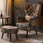 ⁦كرسي مفرد من تصميم تايجر مع مسند للقدم⁩ - الصورة ⁦5⁩