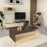 طقم طاولات تلفزيون وقهوة أنيقة