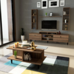 طقم طاولات تلفزيون وقهوة بتصميم فاخر