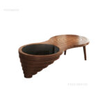 ⁦طاولة قهوة وخدمة حلزونية⁩ - الصورة ⁦5⁩