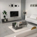 طقم طاولات تلفزيون و قهوة بتصميم انيق