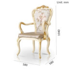 ⁦كرسي ملكي عالي الجودة وجلد فاخر⁩ - الصورة ⁦4⁩