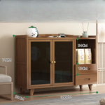 ⁦كورنر كوفي بخزانة زجاجية مودرن⁩ - الصورة ⁦3⁩