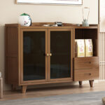 كورنر كوفي بخزانة زجاجية مودرن