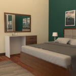 ⁦غرفة نوم كاملة بتصميم هادئ⁩ - الصورة ⁦2⁩