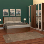 غرفة نوم كاملة بتصميم هادئ