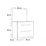 ⁦غرفة نوم كاملة بيج و ابيض⁩ - الصورة ⁦3⁩