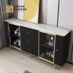 ⁦بوفيه مصمم بدقة من الخشب الهندسي⁩ - الصورة ⁦2⁩