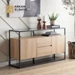 بوفيه مع إطار معدني تصميم أنيق