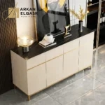 بوفية مودرن مع سطح رخامي عالي الجودة