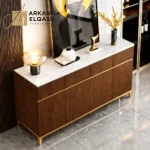 بوفية مودرن مع سطح رخامي عالي الجودة