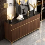 بوفية مودرن مع سطح رخامي عالي الجودة