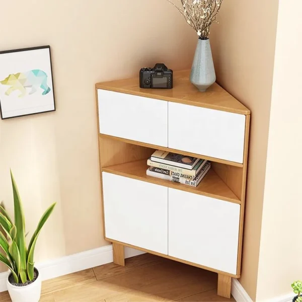 خزانة جانبية عصرية فاخرة – تصميم متعدد الاستخدام – أرفف داخلية وخامات متينة – مثالية للمدخل أو غرفة المعيشة