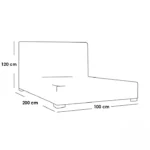 ⁦سرير أطفال مفرد مبطن بتصميم أنيق⁩ - الصورة ⁦14⁩