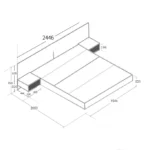 ⁦غرفة نوم متكاملة بتصميم عصري فخم يناسب الأذواق الراقية⁩ - الصورة ⁦7⁩