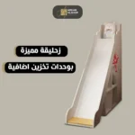 ⁦سرير أطفال دورين بتصاميم متنوعة – خشب متين وسلال تخزين – آمن ومثالي للمساحات الصغيرة⁩ - الصورة ⁦8⁩