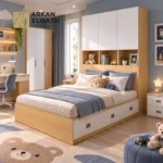 سرير نوم اطفال بوحدات تخزين ملابس