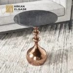 طاولة جانبية بسطح رخام - كاسيا
