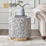 طاولة جانبية بسطح عظم - كاريجاري