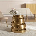 طاولة سفرة زجاجية بتصميم فاخر