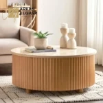 طاولة قهوة بسطح رخامي بتصميم أودنس
