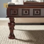 طاولة قهوة بسطح زجاج بتصميم نورثبروك