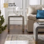 طاولة جانبية بسطح عظم - واترفال