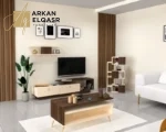 طقم طاولات تلفزيون وقهوة أنيقة
