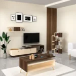 طقم طاولات تلفزيون وقهوة أنيقة