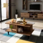 ⁦طقم طاولات تلفزيون وقهوة بتصميم فاخر⁩ - الصورة ⁦2⁩
