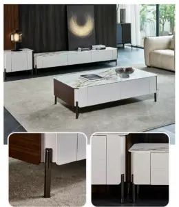 طقم طاولات و أرجل من المعدن بتصميم عصري