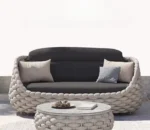 طقم كنب بتصميم روتاني دائري