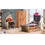 غرفة نوم اولاد شكل سفينة قراصنة