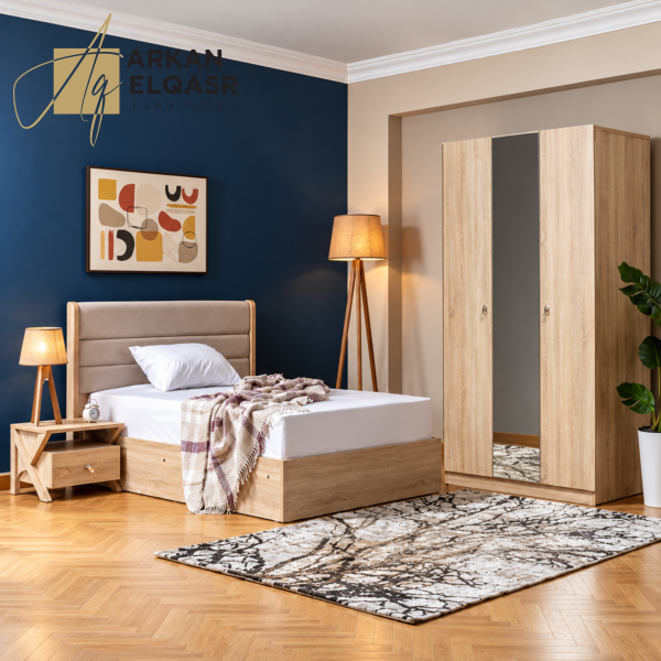غرفة نوم فلات بتصميم راقي