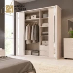 غرفة نوم كاملة بيج و ابيض (11)