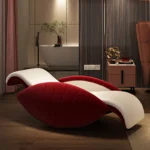 كرسي استرخاء بتصميم منحني