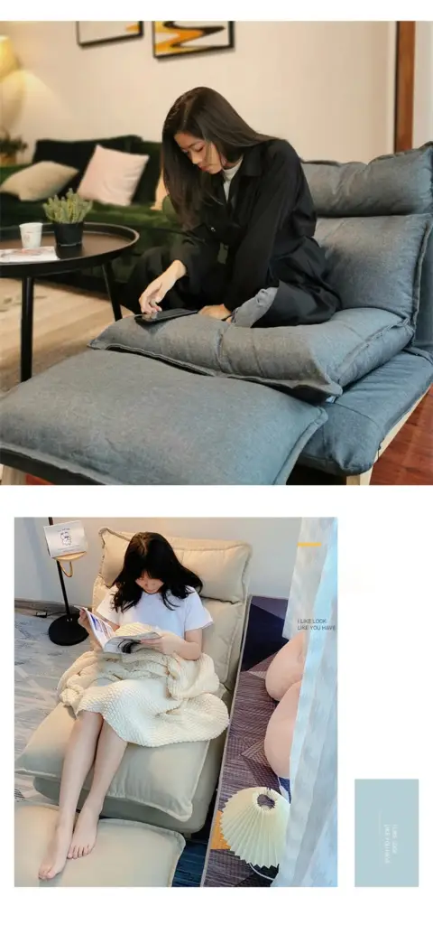 كرسي استرخاء مزدوج بمسند قدم