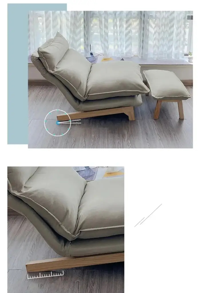 كرسي استرخاء مزدوج بمسند قدم