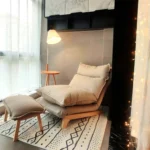 كرسي استرخاء مزدوج بمسند قدم