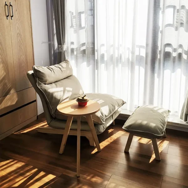 كرسي استرخاء مزدوج بمسند قدم