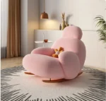 كرسي استرخاء بتصميم عصري مع مسند للقدم