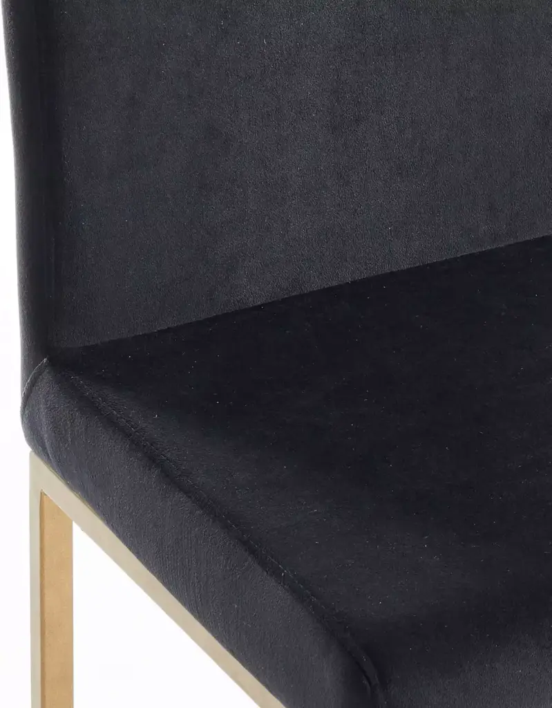 كرسي بار لون ذهبي و أسود انيق