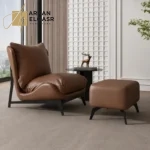 كرسي مفرد بمسند قدم منخفض